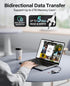 Hicober USB C to SD, Micro SD Memory Card Reader, Type C to SD Card Reader Adapter for MacBook and Android