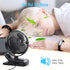 HONYIN 720° Rotation Small Desk Clip-on Fan, 3 Speeds Quiet Personal Cooling Fan for Bedroom and Office