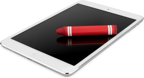 KinderStylus by BoxWave - Crayon Shaped Stylus Pen for iPad, Apple iPad, Thick Kids Stylus - Orange