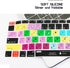 HRH Shortcut Hotkey Silicone Keyboard Cover Skin for MacBook Air 13 Inch 2018 Release A1932 with Retina Display and