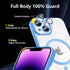 Magnetic iPhone SE 3rd/2nd Gen Case, Blue, Soft TPU Clear Anti-Yellowing Anti-Scratch Slim Fit Shockproof Transparent