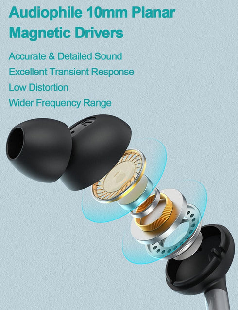 DUKABEL USB PC Earbuds, USB Gaming Earbuds with Mic for PC/PS4/PS5, Black Noise Canceling Wired Headphones with Remote