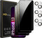 iPhone 13 Privacy Screen Protector 3 Pack with Camera Lens Protectors, Anti-Scratch, Touch Sensitive, Bubble Free, Case