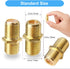 Coaxial Cable Connector F-Type RG6 Cable Extension Adapter (20 Pack)