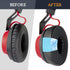 SOULWIT Replacement Earpads 70mm for Jabra Move/Elite 25h Wireless On-Ear Headphones, High-Density Noise Isolation Foam
