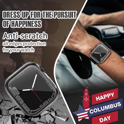 top4cus 38mm Soft TPU Anti-Scratch Cover Case, Lightweight All-Around Screen Protector for Apple Watch Series