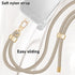Crossbody Cell Phone Strap with Premium Metal Buckles, Phone Lanyards for Around The Neck, Universal Neck Strap Holder,