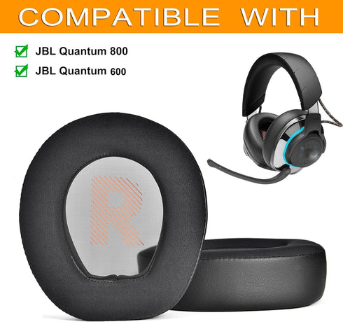 Quantum 800 600 Cooling Gel Ear Pads Replacement Cover Cushions Compatible with JBL Quantum 800 / Q800 / Q600 Over-Ear ANC Performance Gaming Headphone,High-Density Noise Isolation Foam