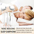 Sleeping Headphones Earphones, Soft Comfortable Silicone Noise Isolating Earbuds with Mic, for Nighttime, Insomnia,