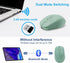 Rechargeable Wireless Mouse, Bluetooth Mouse for Laptop/iPad/MacBook Pro/Air,Silent Mouse for PC/Surface Pro/Lenovo/Samsung Table, Portable Slim Computer mouse (Green)