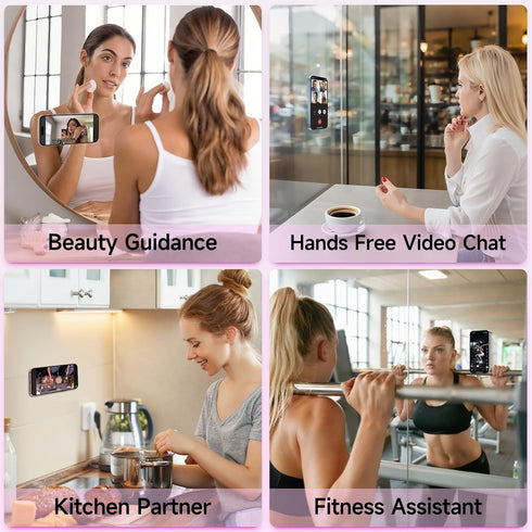 Yojaro Silicone Suction Phone Case Mount, Non Slip Suction Cup Phone Holder for Selfies and Videos, Silicon Adhesive
