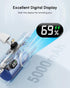 L.LYFOVR 13/12/14 Series,5000mah Pack Small White Portable Power Bank for iPhone Mini Battery Charger for Lightning