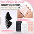 OLLBIT 2PCS Silicone Suction Phone Case Mount,Silicon Adhesive Phone Accessories Sticky for Smartphones,Hands-Free