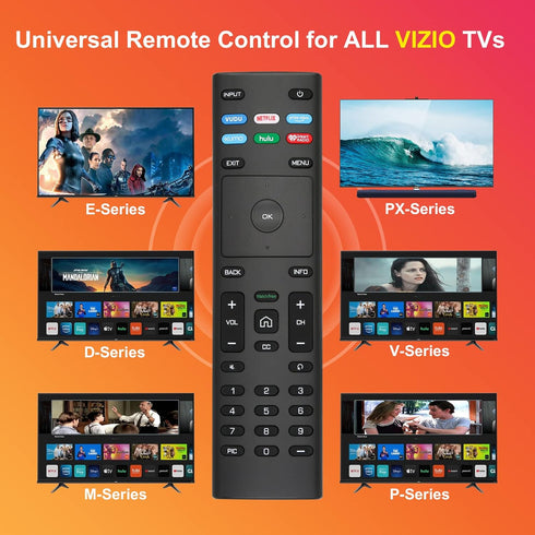 Gmatrix Universal Remote for Vizio Smart TV, Replacement for Smart-TV-Remote,for Vizio TVs(D/E/M/P/V-Series)