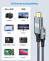 4K 6FT, 4K@60Hz, 2K@165Hz, 3D 5/4, Micro HDMI to HDMI Cable High Speed HDMI to Micro HDMI Cable Adapter Nylon Braided
