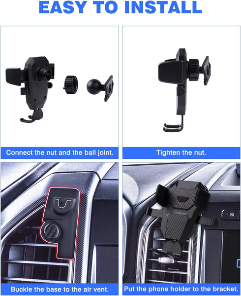 Karltys F150 Car Phone Holder for 2015-2020 Ford F-150, Air Vent Phone Mount for 4-7 Inch Phones