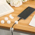 6pcs Magnetic Cable Management Clips, Self Adhesive Cord Organizer for Desk, Phone Charger Wire Holder (White)