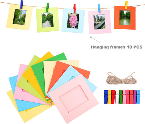 Sunmns 6 in 1 Colorful Bundle Kit Accessories for Fujifilm Instax Mini 12 11 9 8 90 70 Camera, Includes Film Sticker &