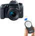 RC-6 Camera Remote Shutter Release for Canon ESO 77D 5DSR 760D 70D 80D 6D2 5D3 5D4 (1pc Black)