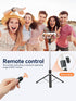TINKSEN 68 inch 360 Retractable Selfie Stick Tripod for iPhone/Android, with Wireless Remote, Rotation, Black