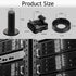 50-Pack M6 x 16mm Computer Rack Mount Cage Screws and Nuts & Washers for Rack Mount Server Cabinet, Rack Mount Screw Cage Nut - Black