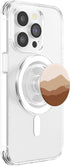 PopSockets MagSafe PopGrip for iPhone: Minimal Boho Mountain Desert Tan Brown
