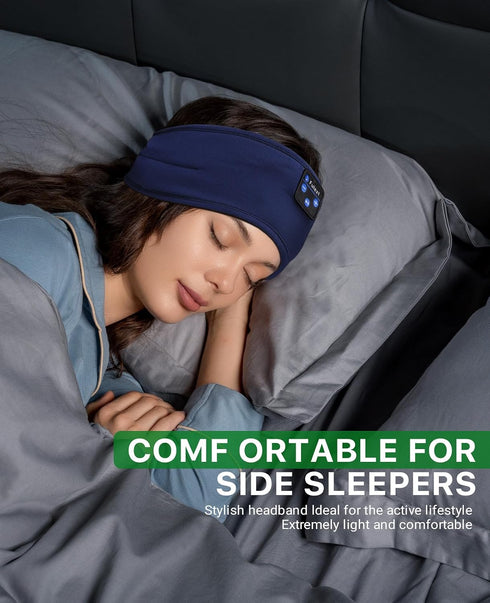 Sleeping Headphones, Sport Headband with Built-in Speakers, Perfect for Workout, Running, Yoga, Travel, Meditation
