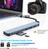 Generic 3.0 8 1 3.5mm USB Hub USB C Hub in with SD/TF Card Reader, Audio Jack, USB-A & USB-C Dual Input, Multiport
