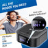 KLIM E1 MP3 Boombox - CD Player Portable Audio System + Extra BASS with Subwoofer + FM Radio, CD Bluetooth AUX USB +