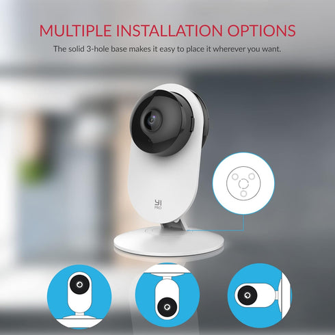 YI Pro 2K Home Security Camera - 2Packs, Indoor Camera with Smart Detection for Baby, Pet, Dog Monitoring