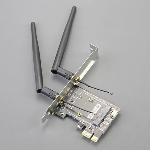 GLOTRENDS WA02 Mini PCIe to PCIe X1 WiFi Bluetooth Adapter for Mini PCIe WiFi 4/5/6/6e Module, Coral TPU Module, with