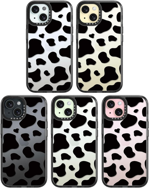 Rosarnnah 15 6.6 15 6.1" Compatible for iPhone Case Cute - Durable Shockproof ft Drop Impact Phone Case - Black Funny