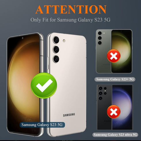 YMHML 3 Pack Tempered Glass Screen Protector for Samsung Galaxy S23, Upgrade Fingerprint Unlock, HD Clear