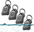 Airtag Holder 4 Pack, IP68 Waterproof Keychain Holder, Hard TPU Airtag Keychain with 360 Full Protection for Apple