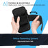 Sports Armband for Running Gym, Universal Smartphone Arm Bag with Earphone Hole, Pockets for iPhone 15, 14, 13, 12