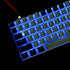 YMDK 128 PBT Double Shot ANSI ISO OEM Profile Pudding Keycaps for MX Mechanical Keyboard 61 68 87 104 (128 Black Gray)