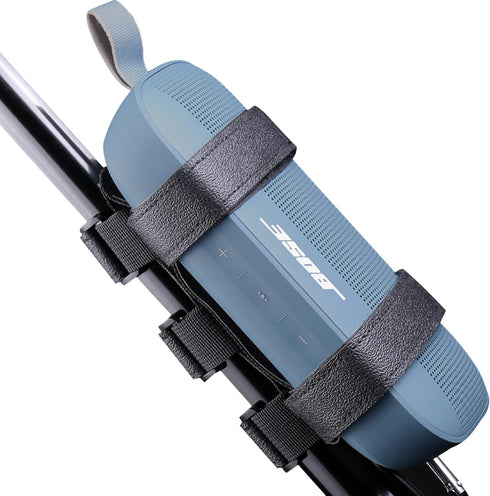 co2CREA Portable Speaker Mount for Most Bluetooth Wireless Speakers, Adjustable Strap Attachment for Golf Cart, Bike