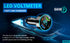 66W Car Charger, 4-Port Cigarette Lighter USB Charger, 2 * USB 2.4 + PD + Type C Adapter with Voltmeter, Compatible