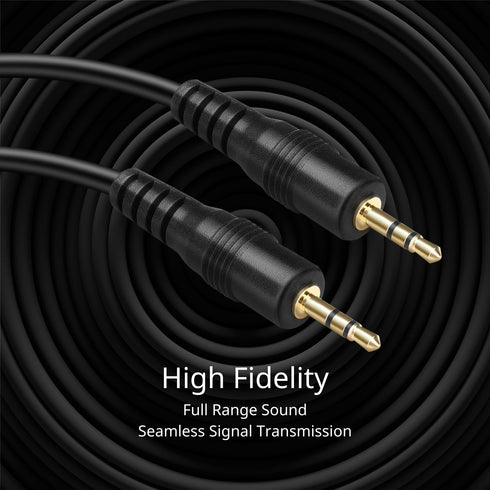 TNP 2.5mm Audio Cable (3FT) - Male to Male Subminiature Stereo Headset with Gold Plated Connector Wire Cord