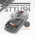 FMOUSE 3-Mode Sleek Transparent Magnetic Wireless Mouse - Connectivity (Dual Bluetooth + USB), DPI Adjust & One-Key