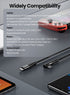 Fasgear 240W USB C to USB C Cable 10ft, PD 3.1 USB 2.0 Type C 5A Fast Charging Charger Cable, Right Angle Nylon Braided