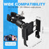 Phone Holder with Clamp for Golf Cart, All Metal Universal Handlebar Mount for Golf, Stroller, Bicycle, Wheelchair