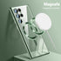 Magnetic Cover for Samsung Galaxy S24 Ultra, Slim Thin Soft Funda Capa Compatible with MagSafe 6.8 inch Green