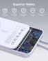 AsperX 10000mAh Pack 17/16/15/14/13/12 Magnetic Power Bank, Magnetic Portable Charger with USB-C Cable and Smart LCD