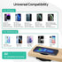 KPON Invisible Wireless Charger, 30mm Under Desk Charger Mat for iPhone 15/14/13/12/11/Samsung/LG/Google Pixel (with QC