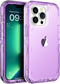 ORIbox Case for iPhone 13 Pro Max/12 Pro Max - Purple, 10 FT Military Grade Drop Protection, Transparent Heavy Duty