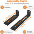 TERDEWE Depth Adjustabl Soundbar Wall Mount Bracket for Samsung, Sony, LG, Vizio, Bose, JBL and More Sound Bar Mounts