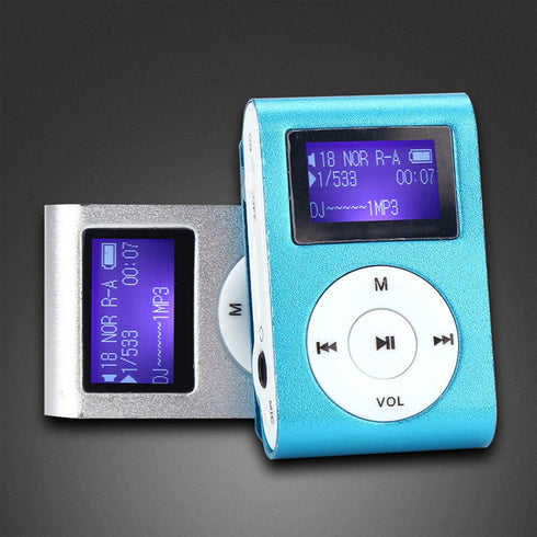 MP3 Portable Player with Clip, Mini Digital HiFi Lossless Sound Music Players with Metal Shell, Wearable Small Audio