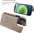 Vaburs Wallet Case for iPhone 12 and iPhone 12 Pro - Card Holder, Embossed Butterfly Pattern PU Leather, Shockproof