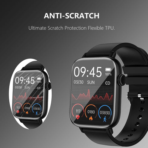 8 Pack Smartwatch Screen Protector, Soft TPU Protect Film for Various Models (Not Tempered Glass)